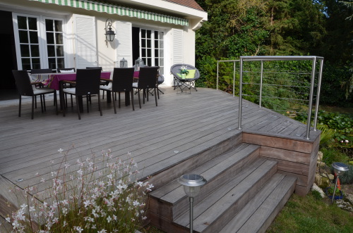 Terrasse en Bois grisée