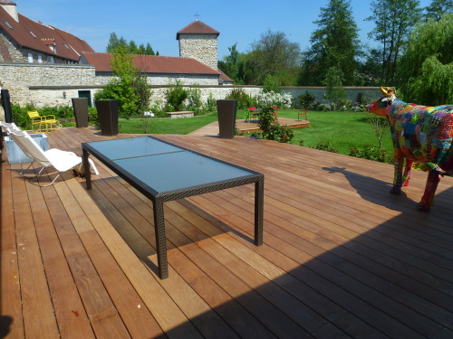 Terrasse en ipé sur dalle béton