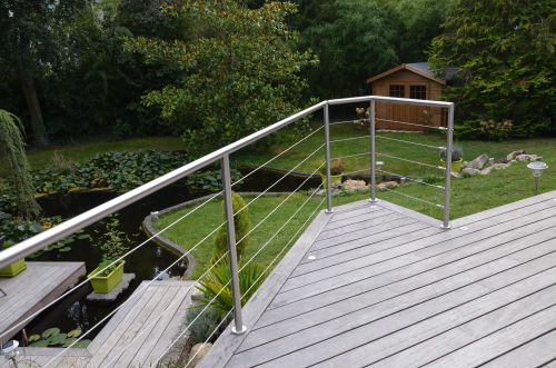 Terrasse en Bois avec rambarde