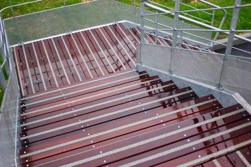 Terrasse en Bois glissante