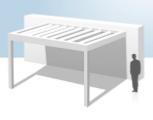 Pergola aluminium murale