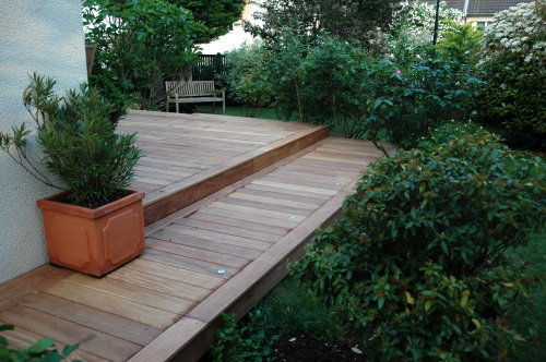 Créer une terrasse  deux niveaux