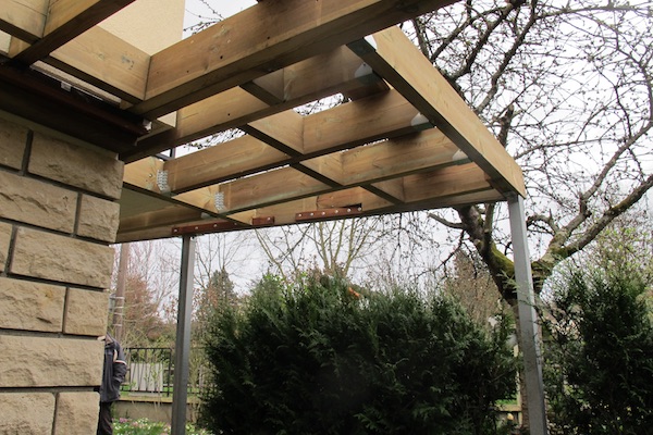 Terrasse sur pilotis bois composite