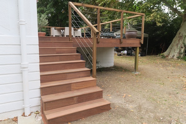 Garde-corps en bois escalier sur mesures