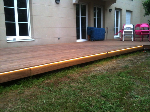 Incorporer un éclairage LED dans ma terrasse en bois
