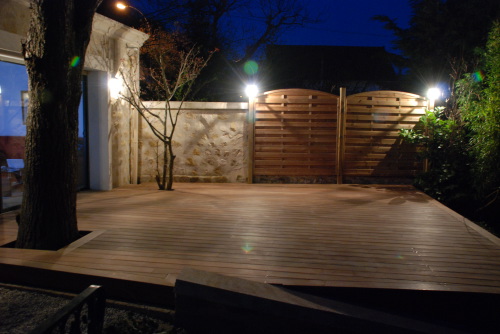 Terrasse en Bois de nuit