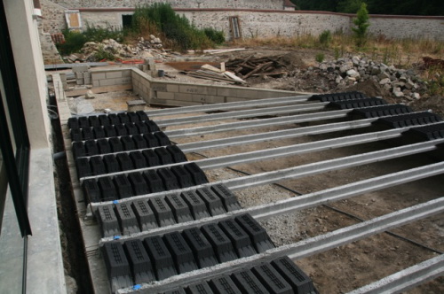 Terrasse en Bois sur poutrelle hourdis