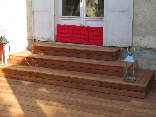 Terrasse en bois en Cumaru