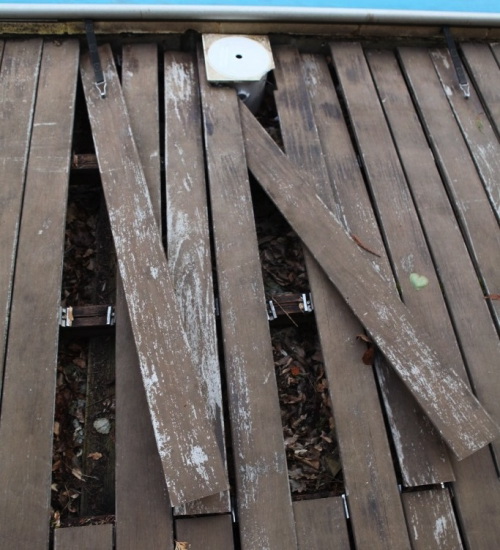 terrasse bois foutue