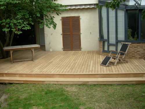 Faire les découpe de mes lames de terrasse en bois