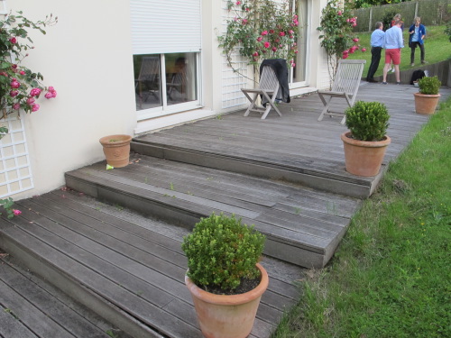 terrasse bois escalier