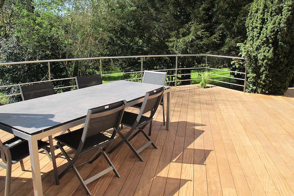 Terrasse en Bois afrormosia