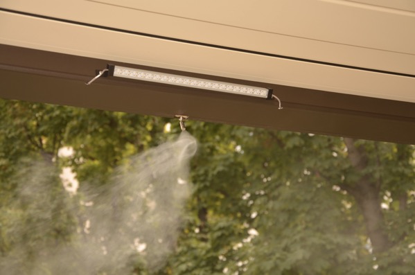 Pergola bioclimatique clairage