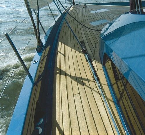 pont de bateau en teck