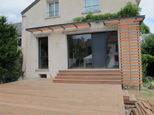 Terrasse et escalier en cumaru