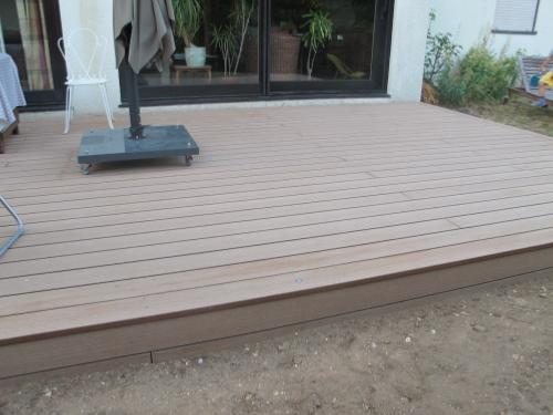 Platelage en bois composite Timbertech Twinfinish couleur Cedar 