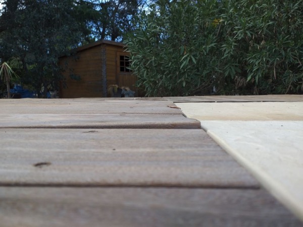 terrasse pose a l'arrache