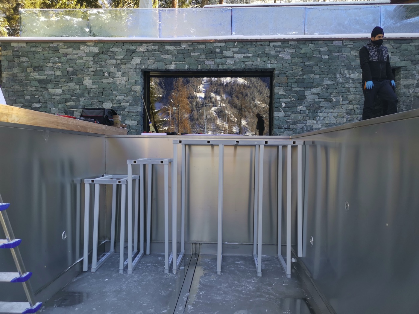 Abri de Piscine en Inox