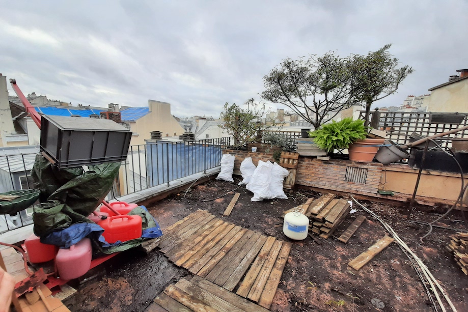 installation terrasse en Cumaru à Paris