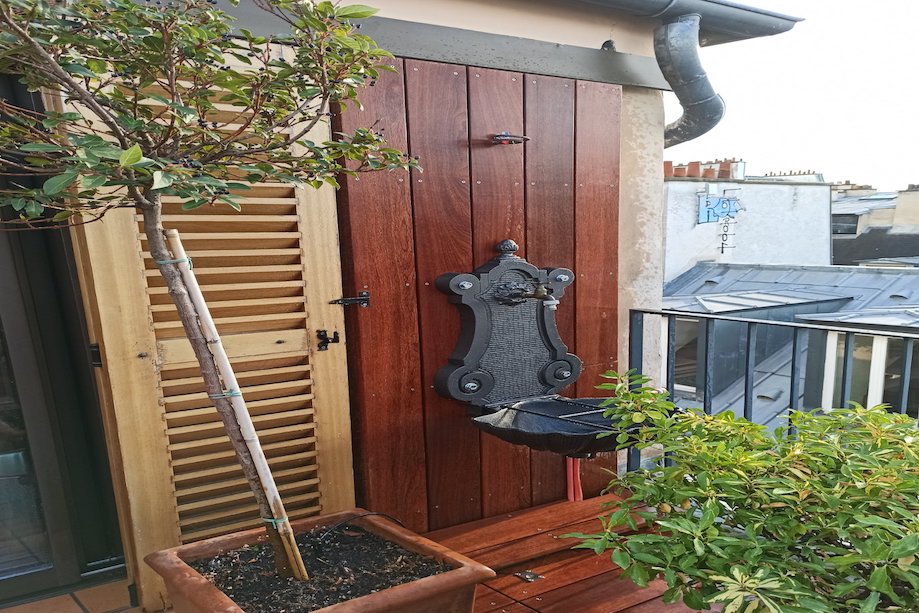 terrasse en bois exotique