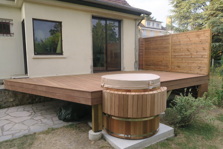 Deck de jacuzzi lames Timbertech 